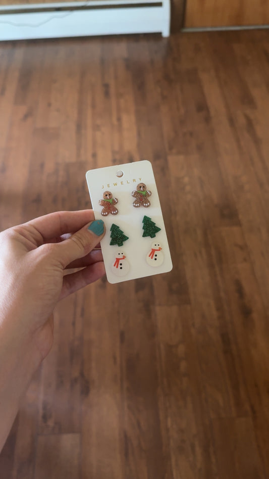 SNOWMAN CHRISTMAS EARRINGS ⛄️